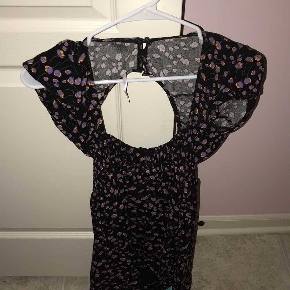 Black floral dress